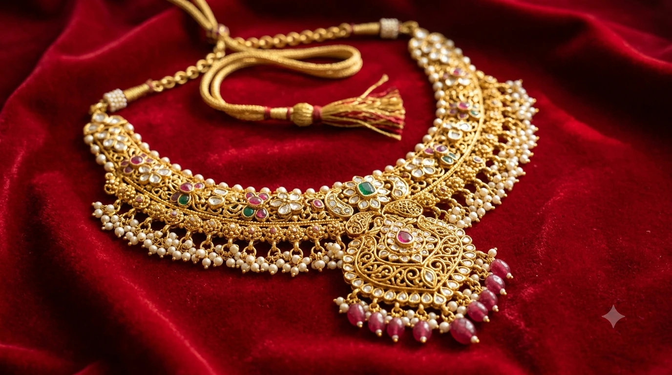 Elegant gold necklace designs for women