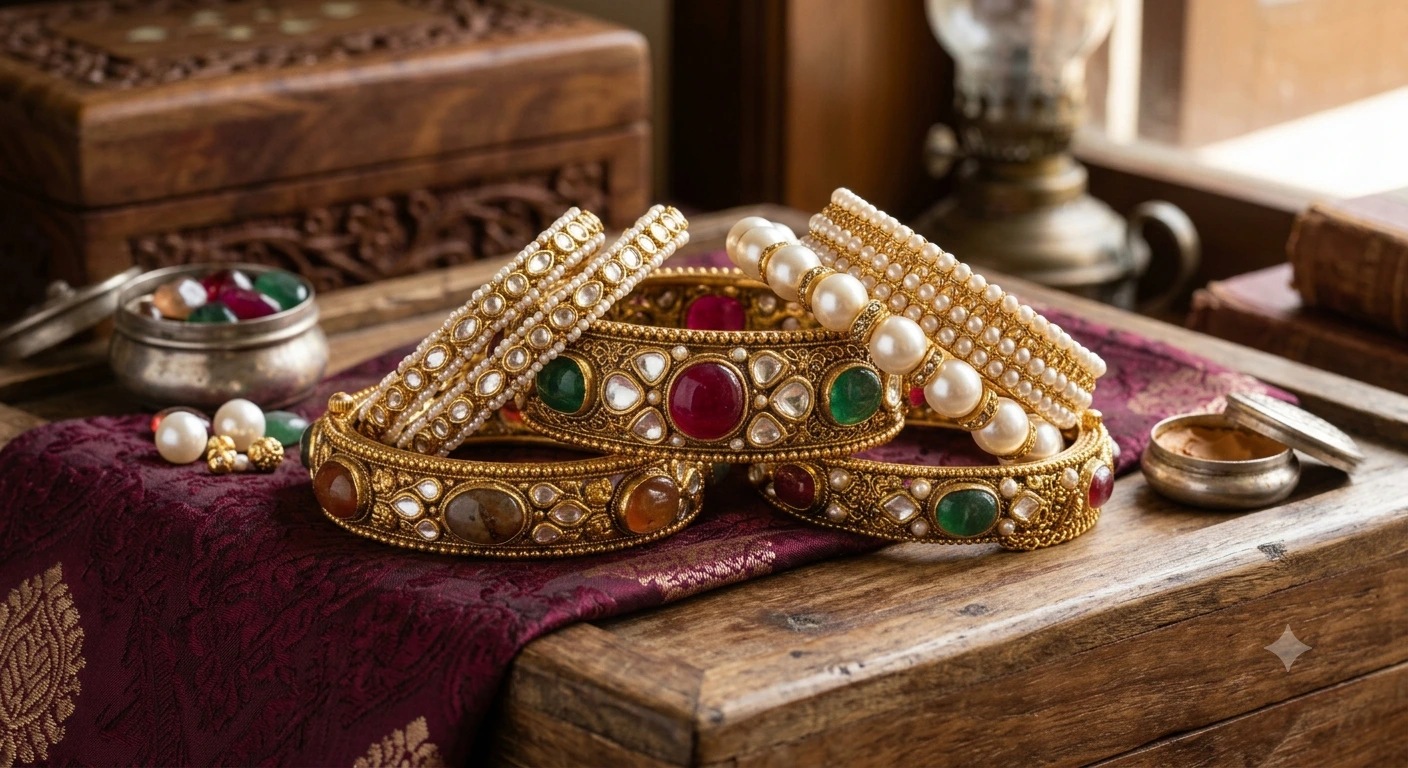 Pearl Bangles with all sizes